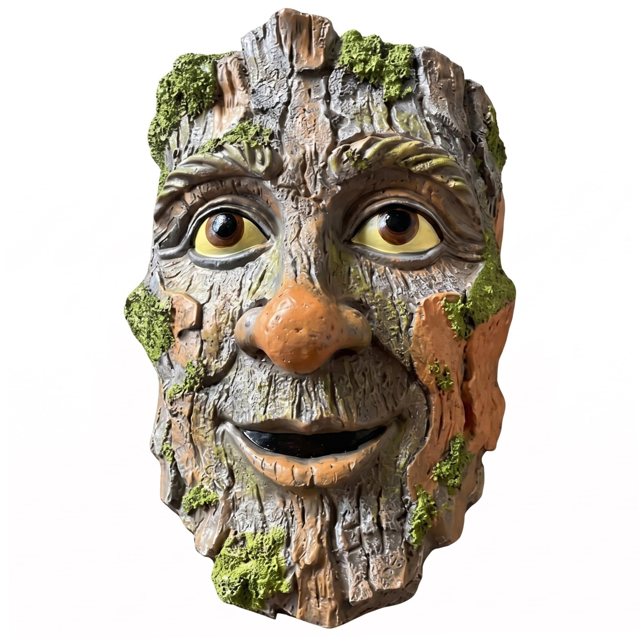 Tsawntd Statues, Tree Faces Decor Outdoor, Mini Resin Tree Face With Moss, Faces For Trees Outdoor, Funny Garden Patio Art Statue Decor