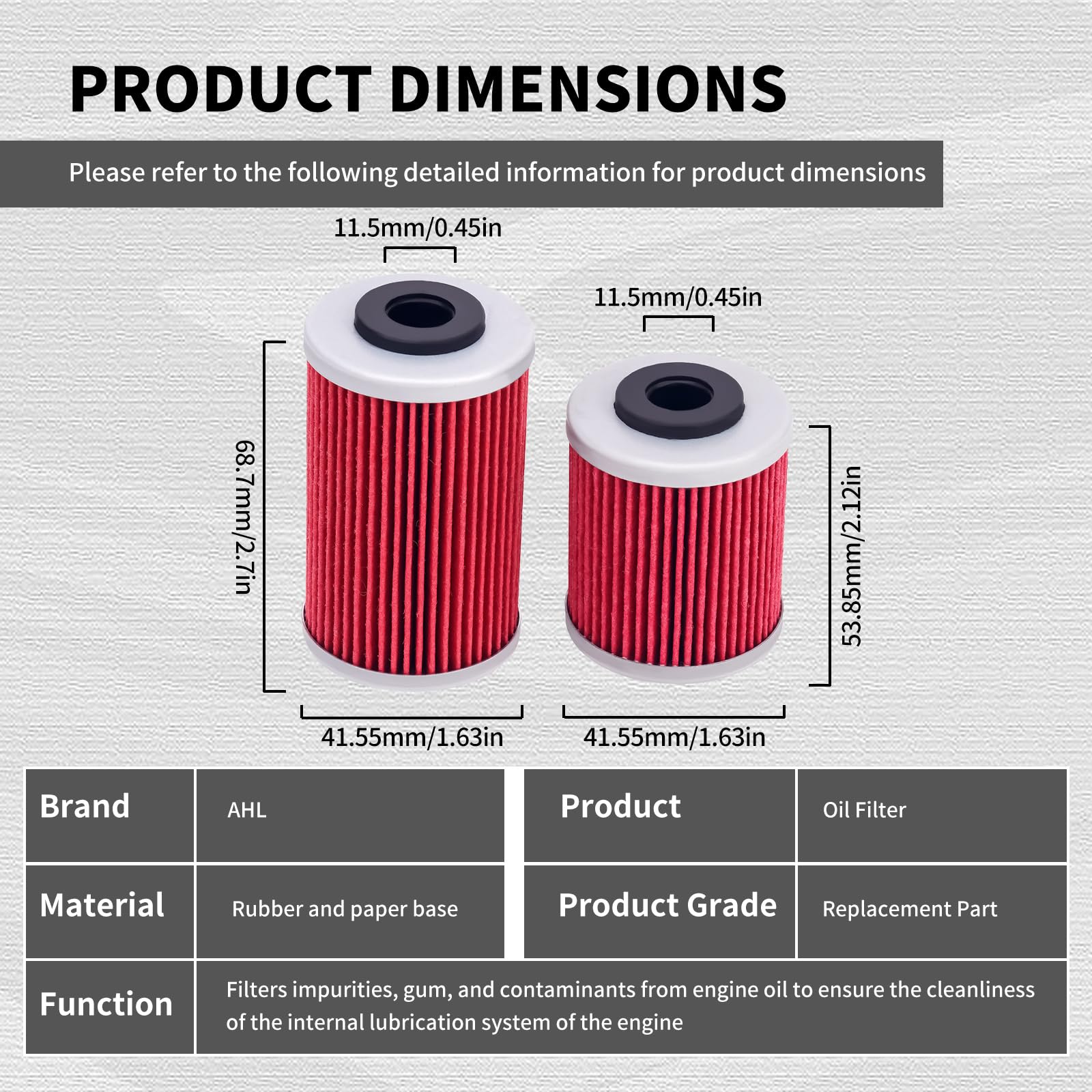 Amazon.com: AHL Oil Filter Service Repair Kit 75038046110