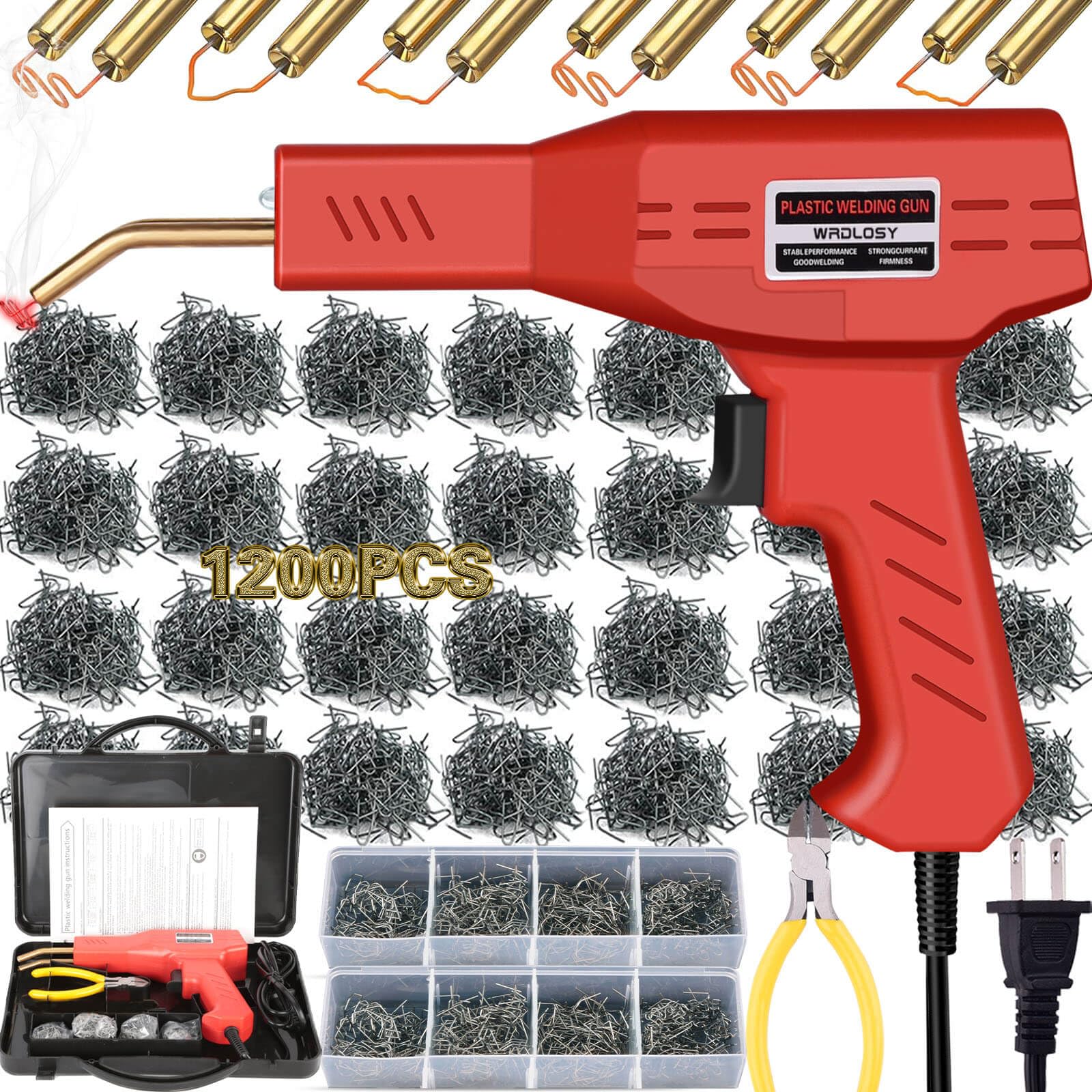 Plastic Welder Kit - 1200 Staples for Car Repair -9 Plastic Welder Kit - 1200 Staples for Car Repair -9