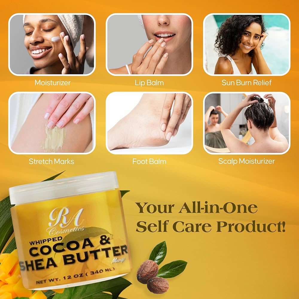 Amazon.com: RA COSMETICS Whipped Cocoa & Shea Butter, Mango