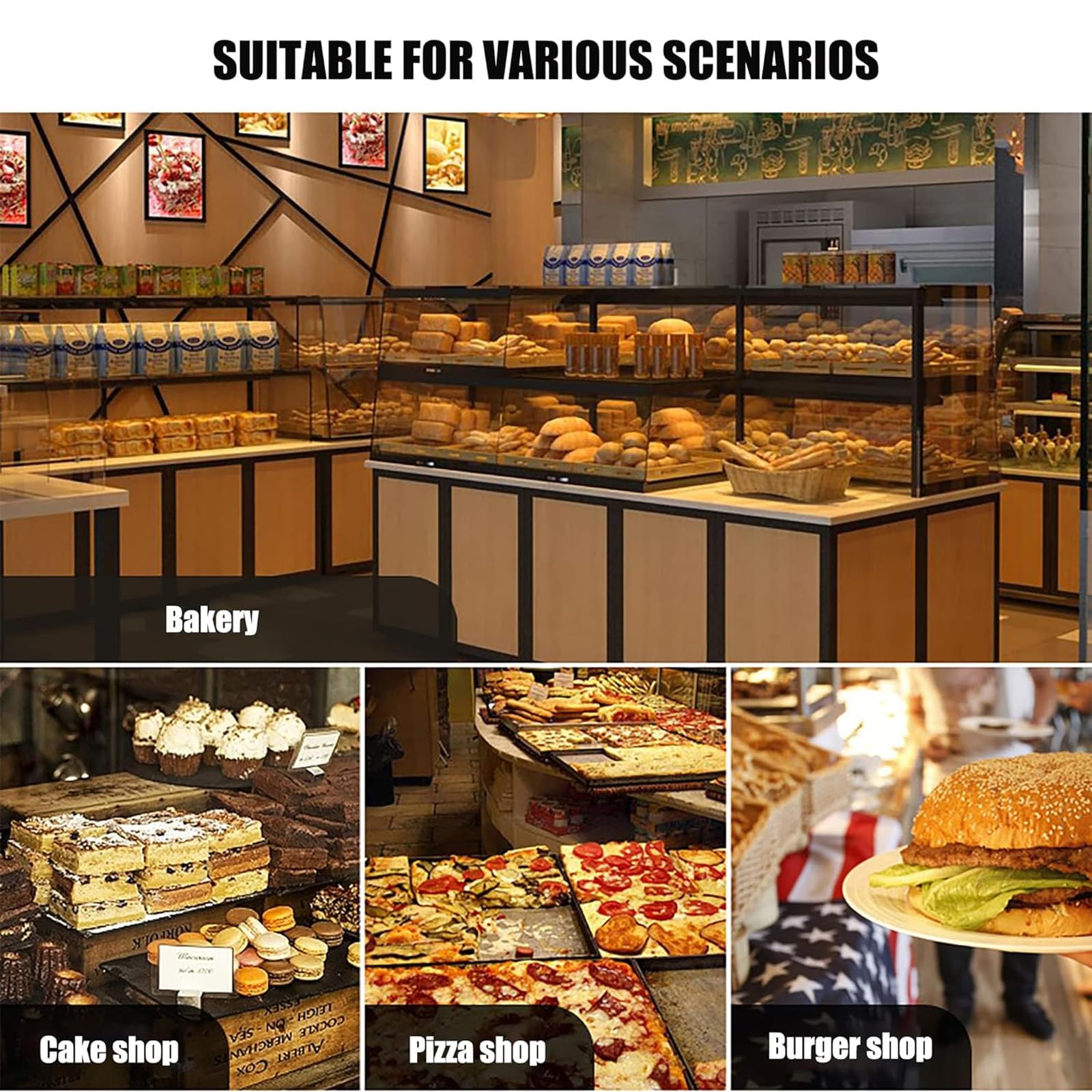 Forno Elettrico Per Pizza Forno Per Pizza Commerciale A Piano Singolo/Doppio Tostapane Forno Per Pizza Da 15'' Controsoffitto Costruzione In Acciaio Inossidabile Con Lampada Antideflagrante E Fori Di
