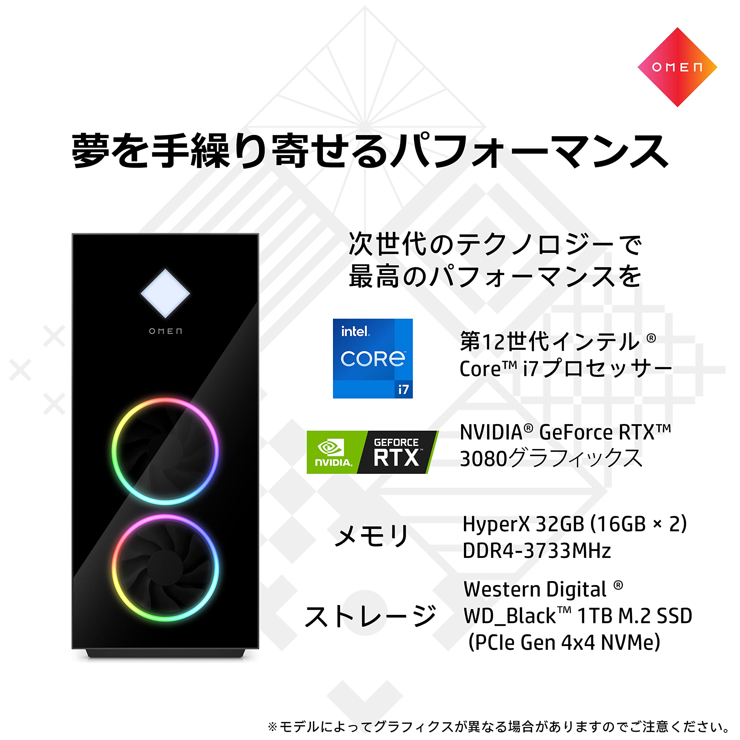 Amazon.co.jp: HP ゲーミングデスクトップPC OMEN by HP 40L RTX 3080 