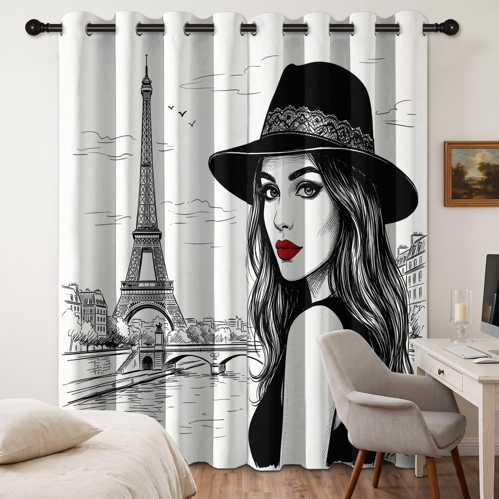 Tende oscuranti moderne, 175 x 140 cm (altezza x larghezza), set da 2 pezzi