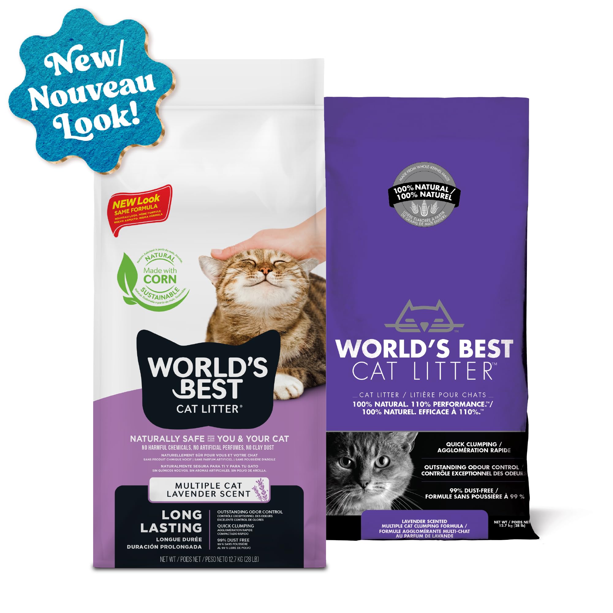 Worlds Best Cat Litter, Arena/Lavanda, 12.7kg