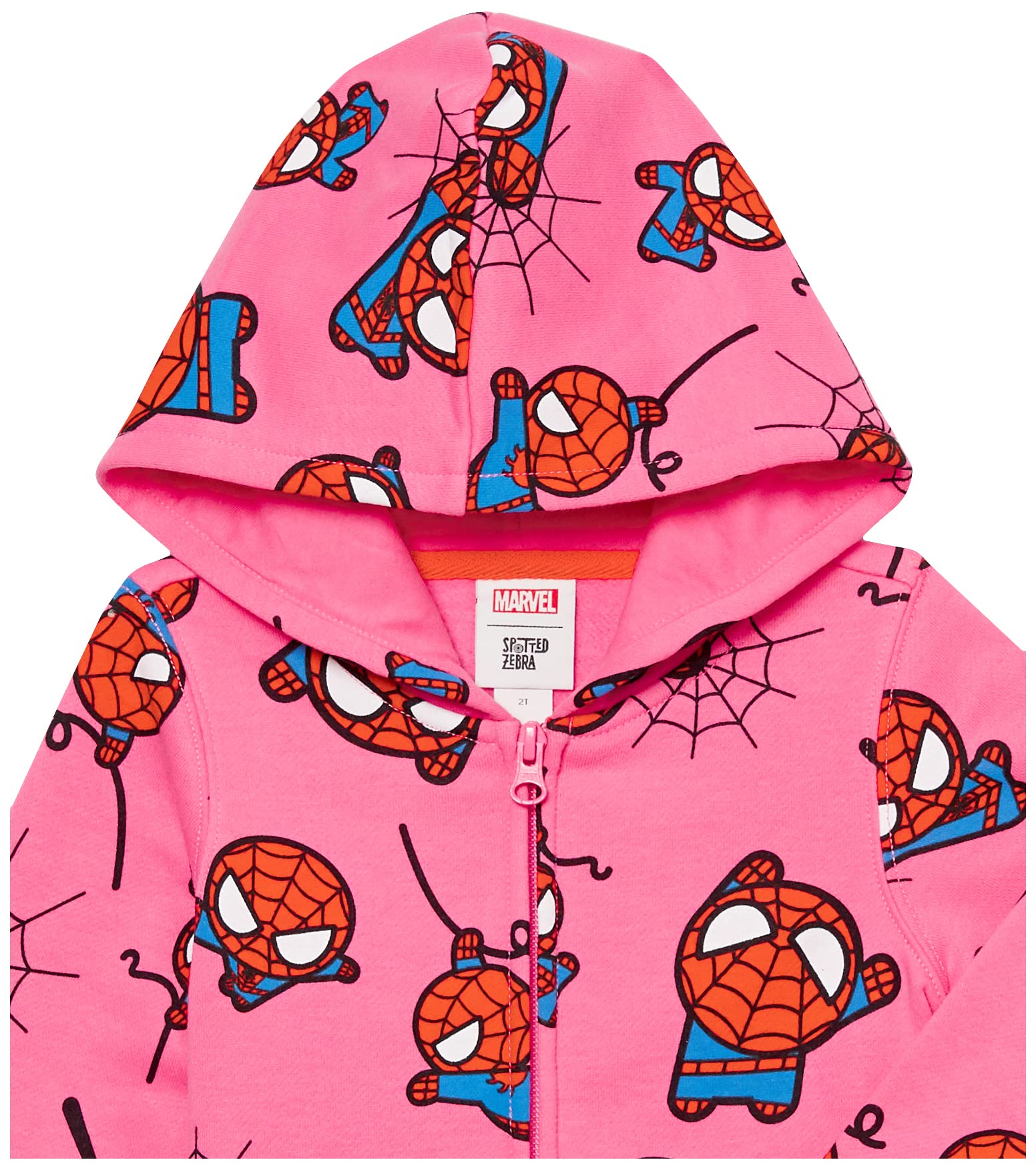 Amazon Essentials Disney | Marvel | Star Wars | Frozen | Princess Felpe in Pile con Cappuccio e Cerniera (precedentemente Spotted Zebra) Bambine e Ragazze