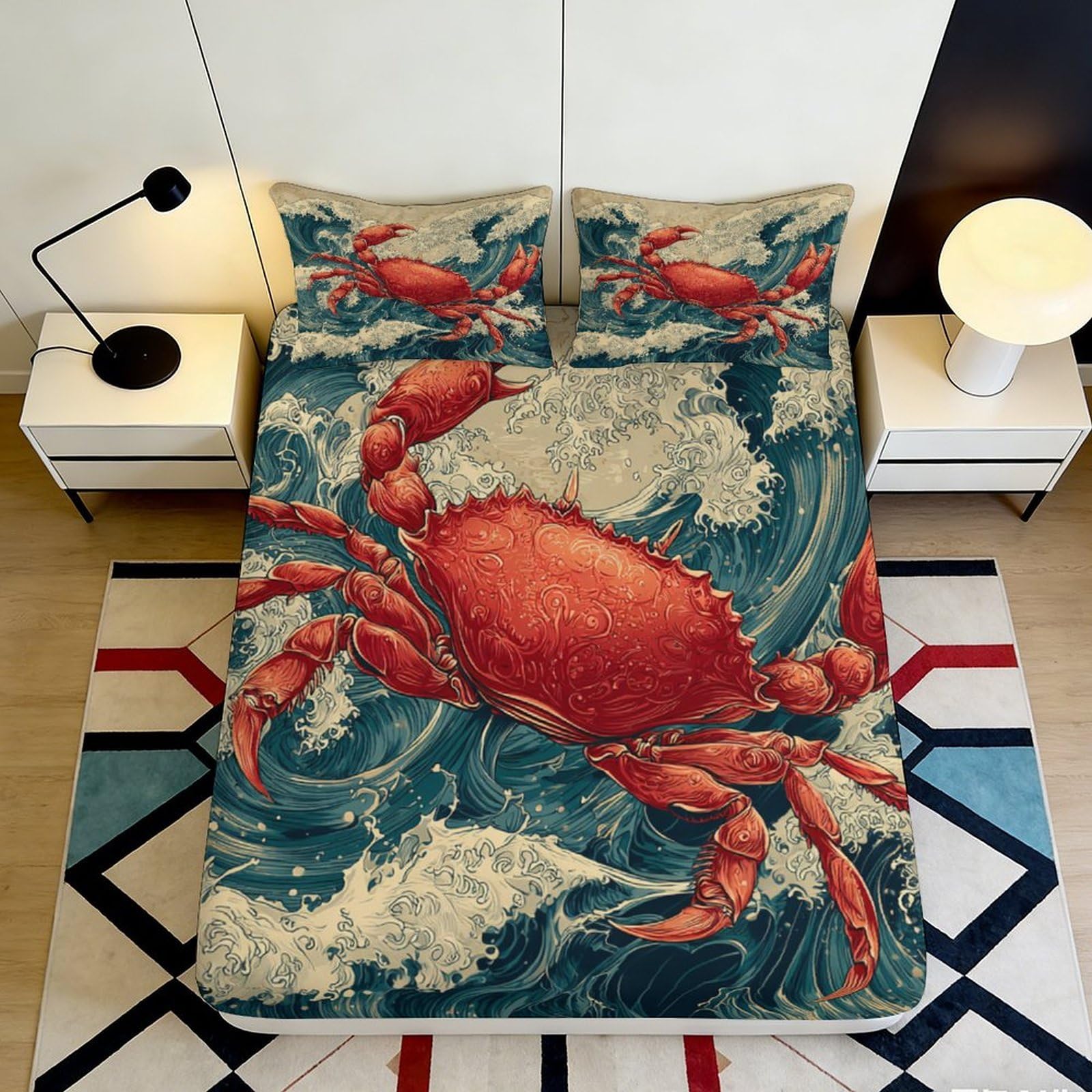 3D Printed Floral Bird Microfiber Deep Pocket Fitted Sheet Elastic Hem Bedroom Bedding Full Wrap Mattress Fitted Cover 140x200x25cm