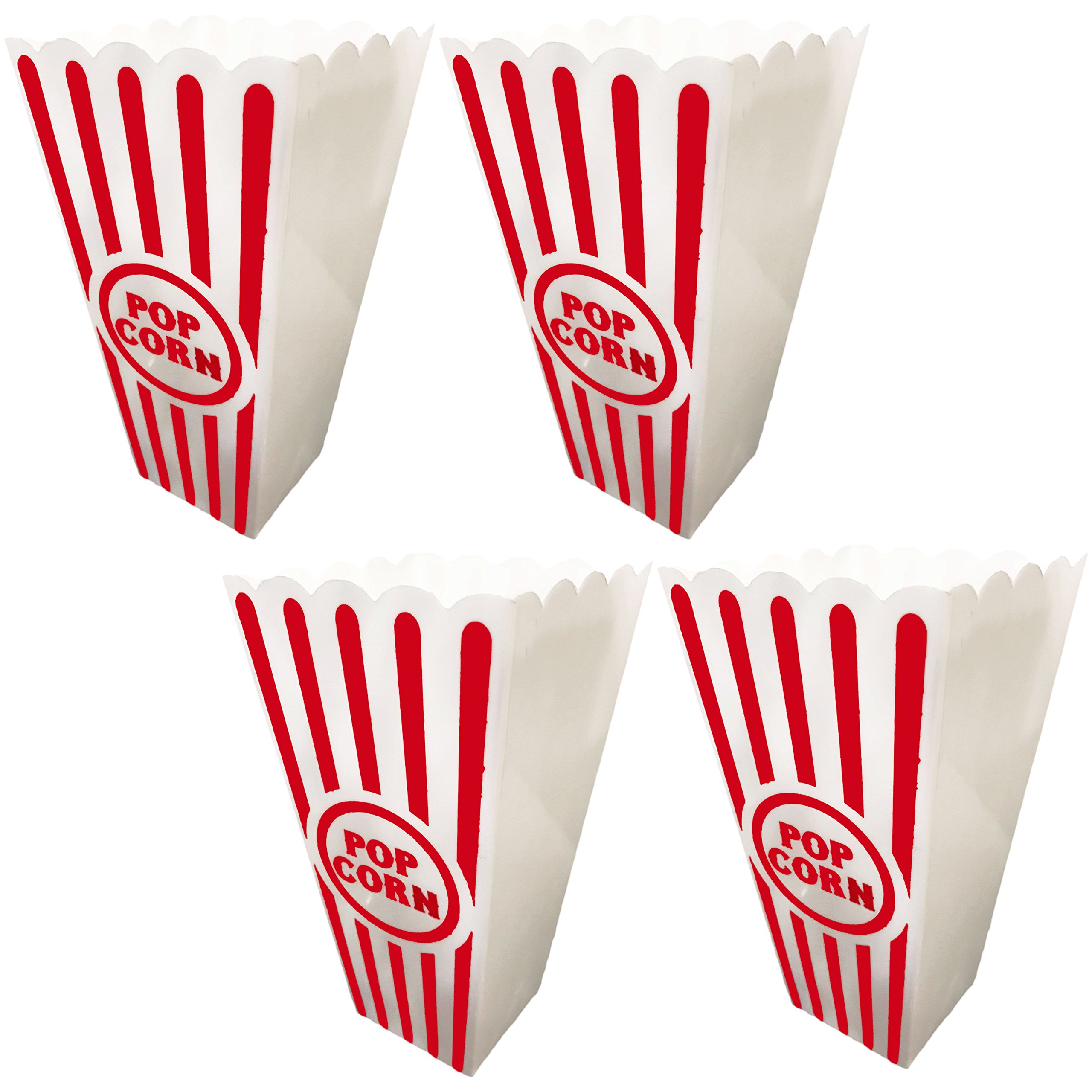 Popcorn Plastic Container Box Tub Bowl - Presentation is Everything (18 pcs )