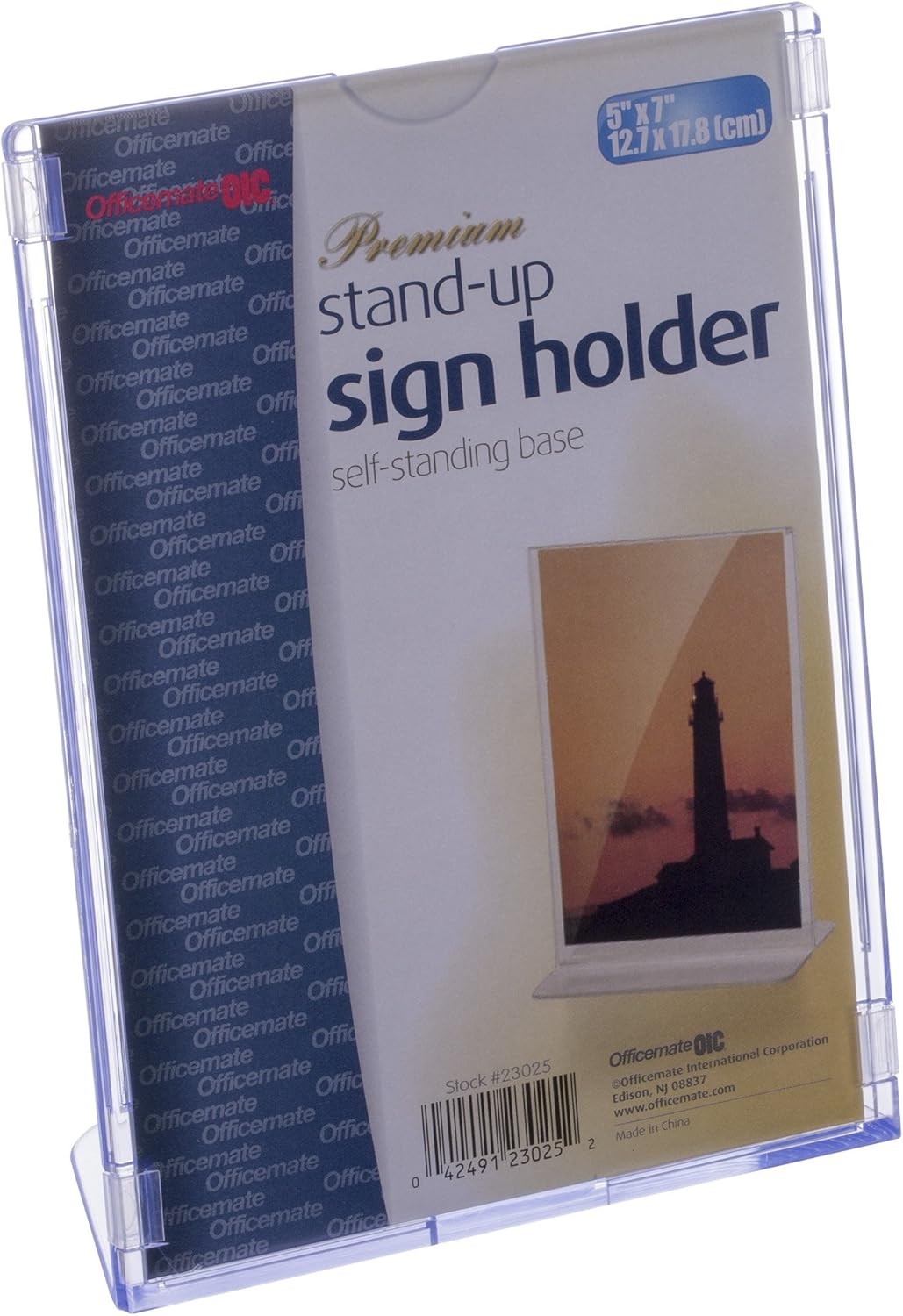 Officemate Premium Higher Grade Slanted Vertical Sign and