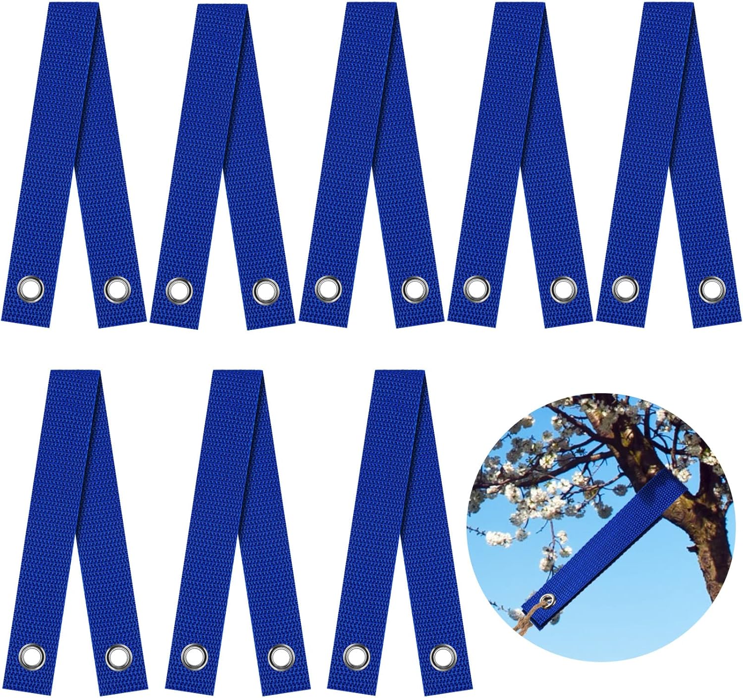 8 Pieces 13.77 Inch Tree Straps for Staking Nylon Tree