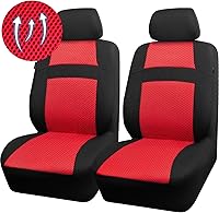 Vista 12 de CAR PASS Juego de fundas de asiento completas, Funda de asiento de malla de aire 3D con esponja compuesta de 5 mm en el interior, compatible