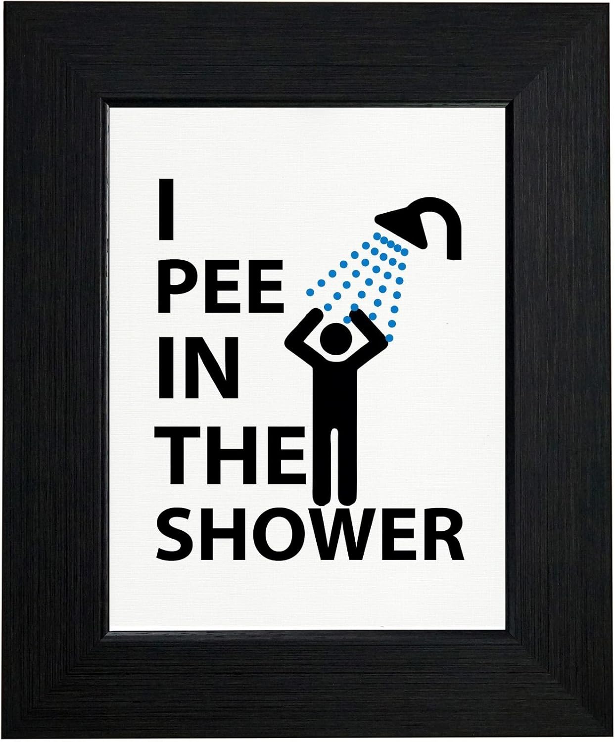 I Pee in The Shower Hilarious Honest Design Framed Print