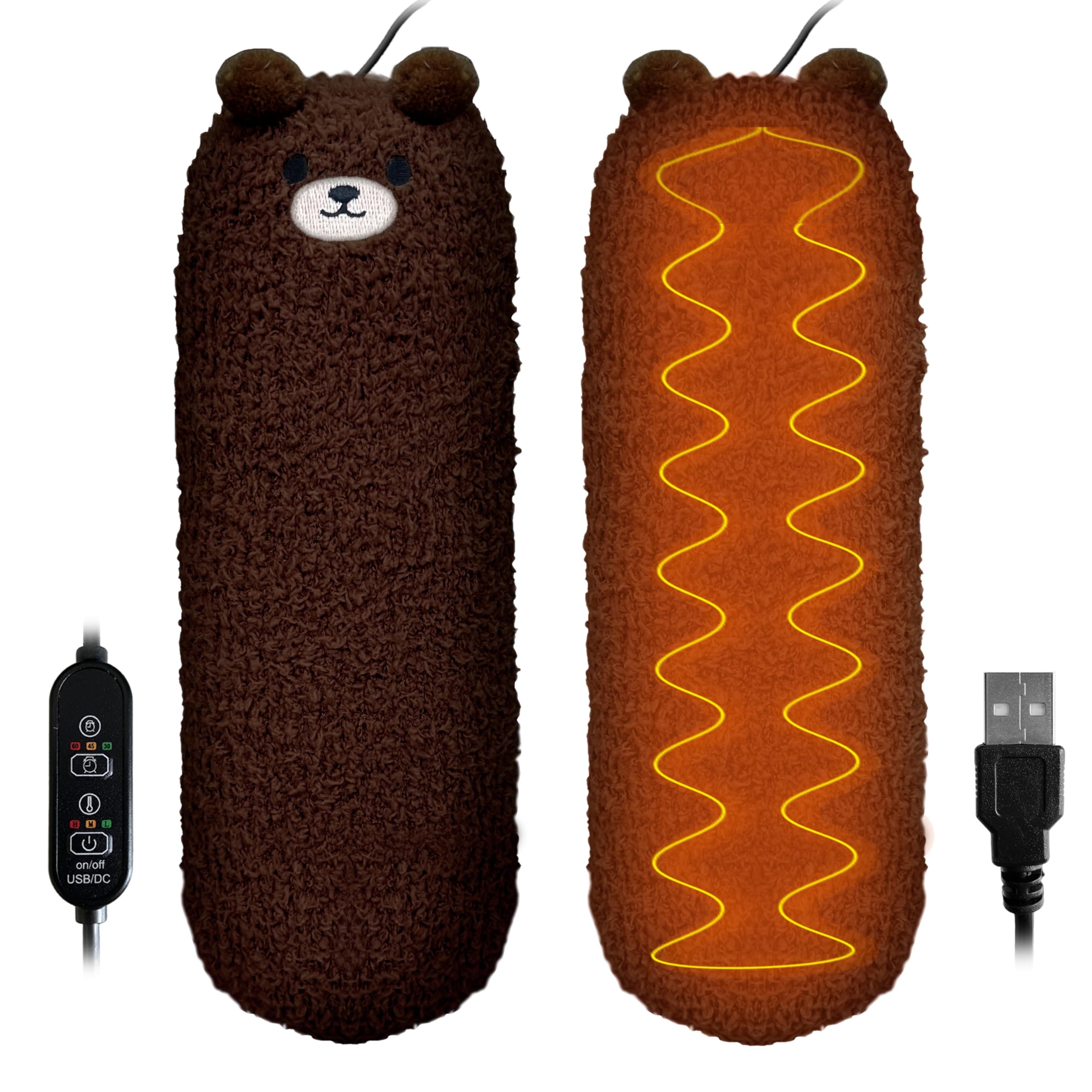 Podkładka grzewcza na skurcze menstruacyjne, łagodzenie bólu szyi, ramion, przenośna, przytulanka, pluszowy kot z gorącym miękkim brzuchem, zasilany przez USB, prezent dla córki, dziewczyny, żony