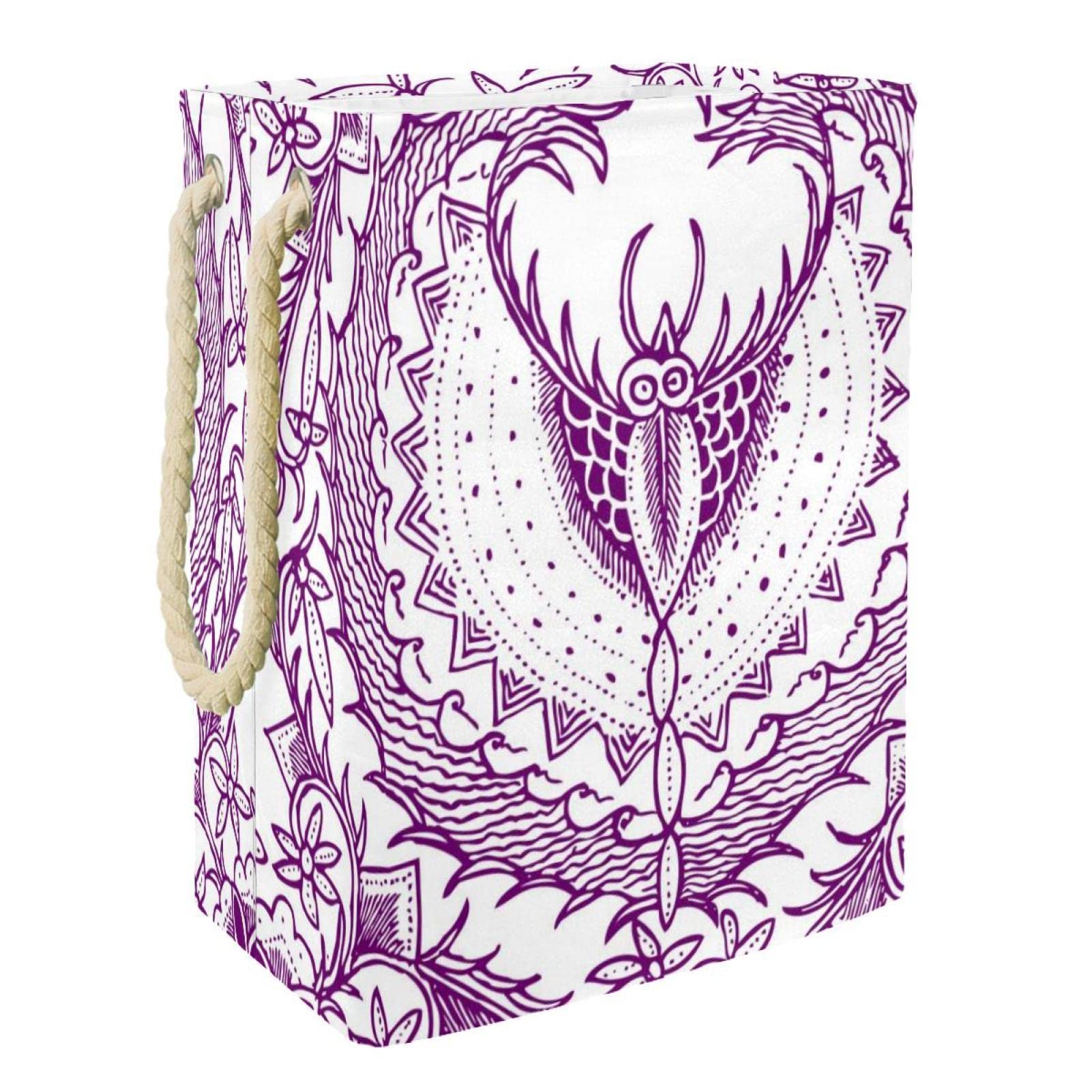 Panier à linge violet anti-désordre pour éliminer les vêtements sales au sol