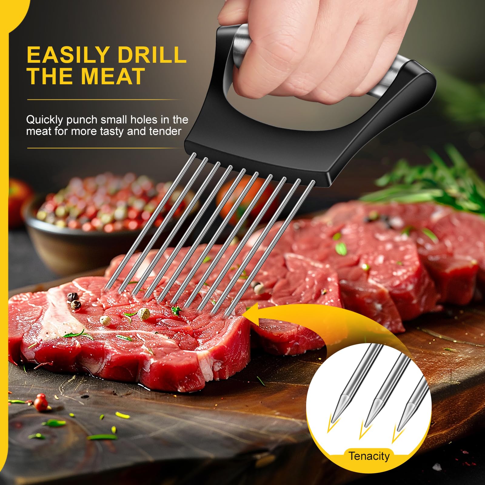 Cortador de cebolla de alta calidad 2025, soporte de cebolla de acero inoxidable para cortar cebolla, kiwi, tomates, aguacates, huevos, limón, carne, cortador de cebolla de tercera generación 5
