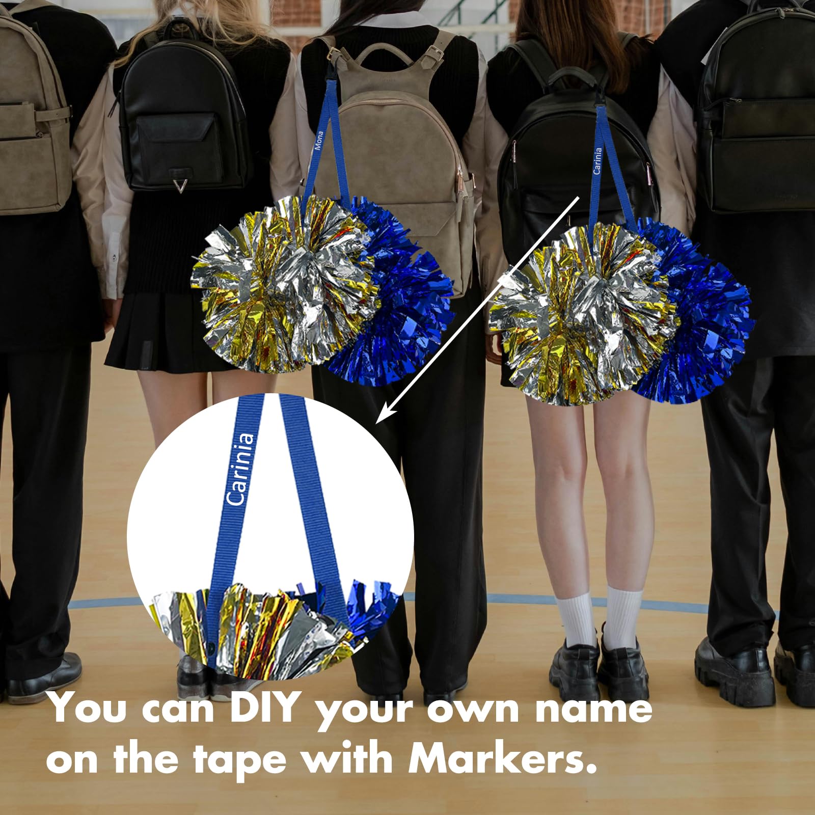 Supporto Per Pompon Da Cheerleader - Porta Pompon Regolabile E Sicuro Per Zaino O Borsa - Foto 10