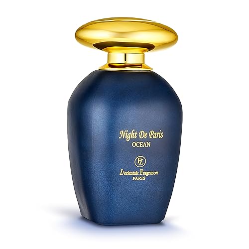L'ORIENTALE FRAGRANCES Night De Paris Ocean 3.4 fl oz 3.3oz - Perfumes a base de aceite para mujeres y hombres, Eau de Parfum acuático aromático