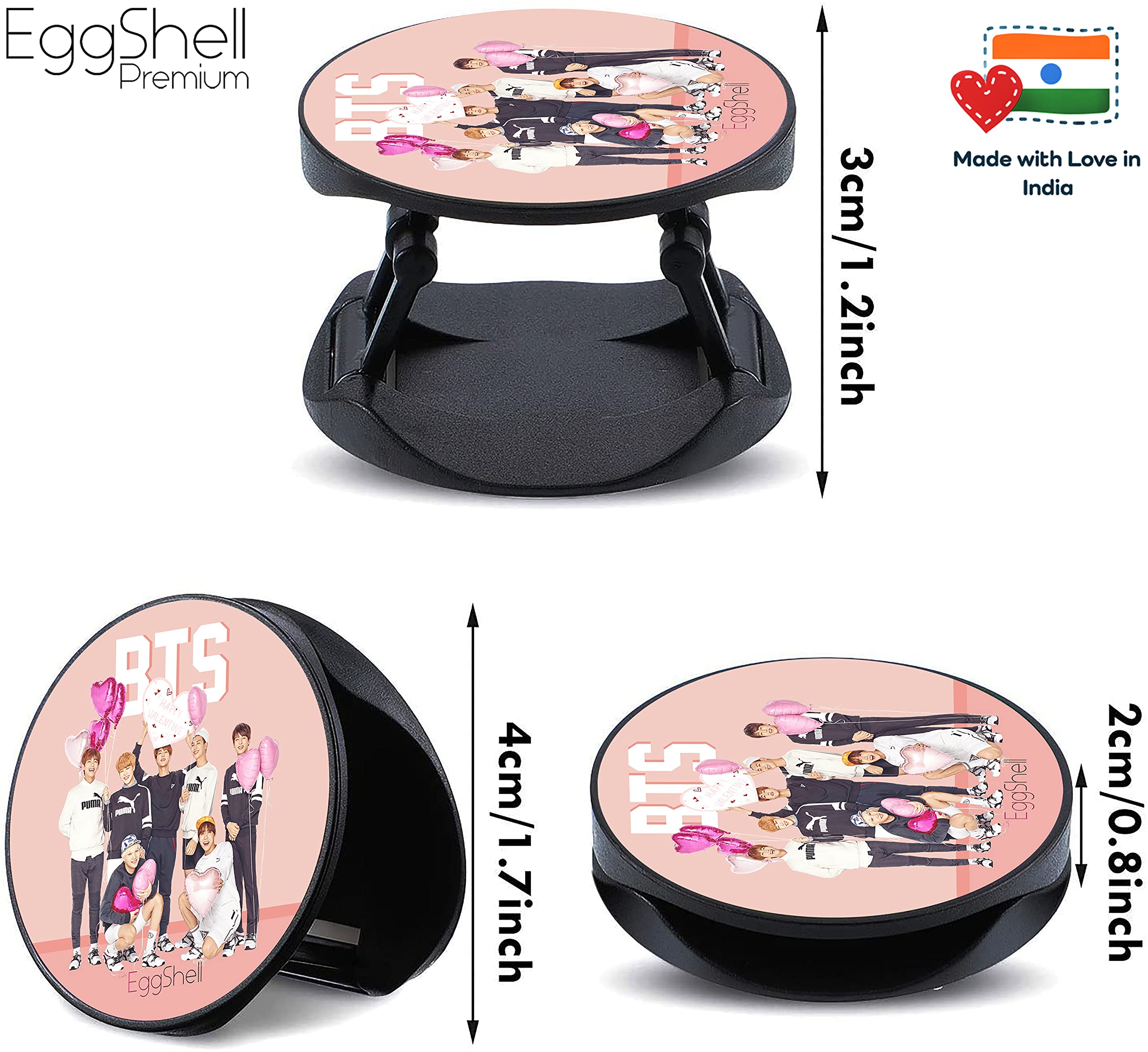 Eggshell Mobile Selfie Finger Grip Premium Super Matt Finish