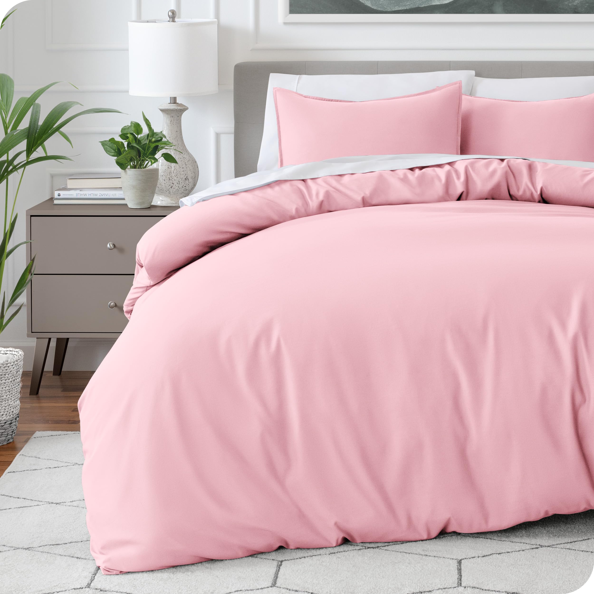 Bare Home Premium 1800 Ultra-Soft Duvet Set, Single Size, Lightweight, Cooling, Bed Duvet Cover with 1 Pillowcase (Single