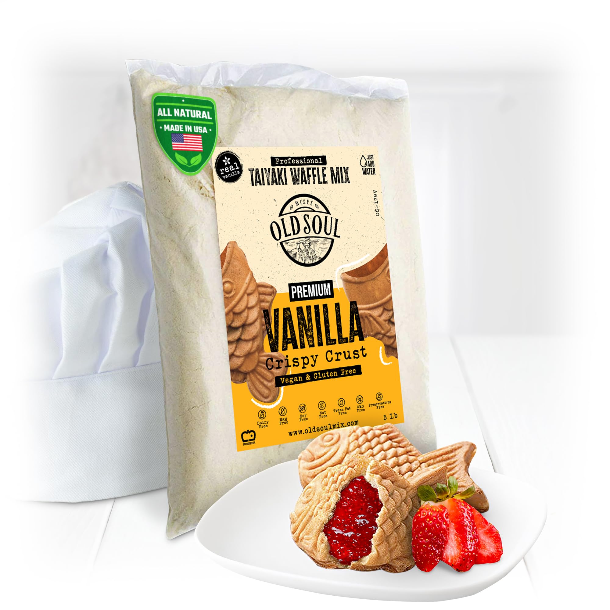 Amazon.com : OldSoul Professional Taiyaki Waffle Mix | GLUTEN FREE