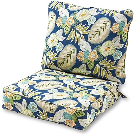2-Piece Outdoor Deep Seat Cushion Set, Magnolia