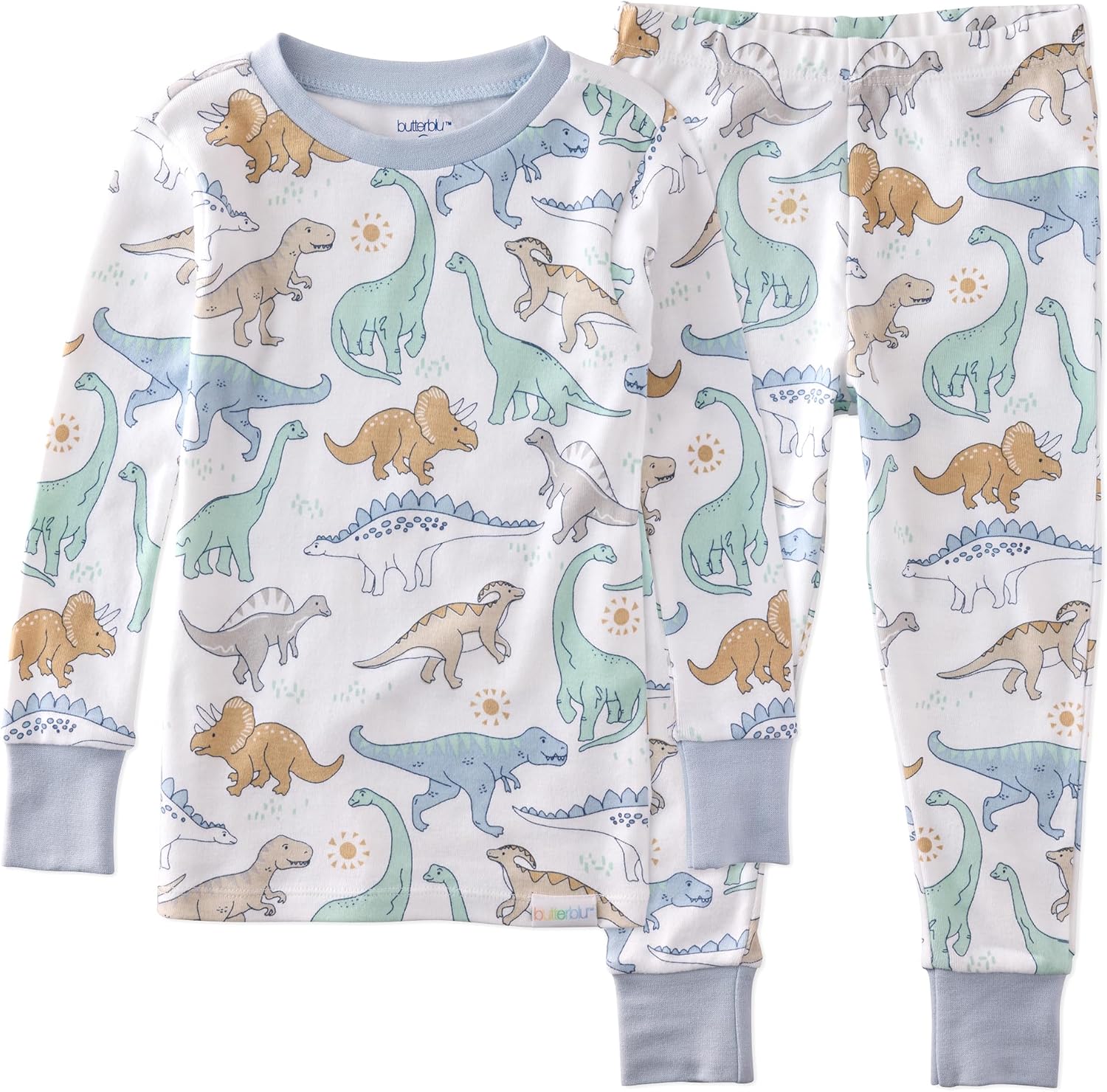 Boys Zen Snug-fit 2-piece Pajamas 100% Organic Cotton Long Sleeve for Boys