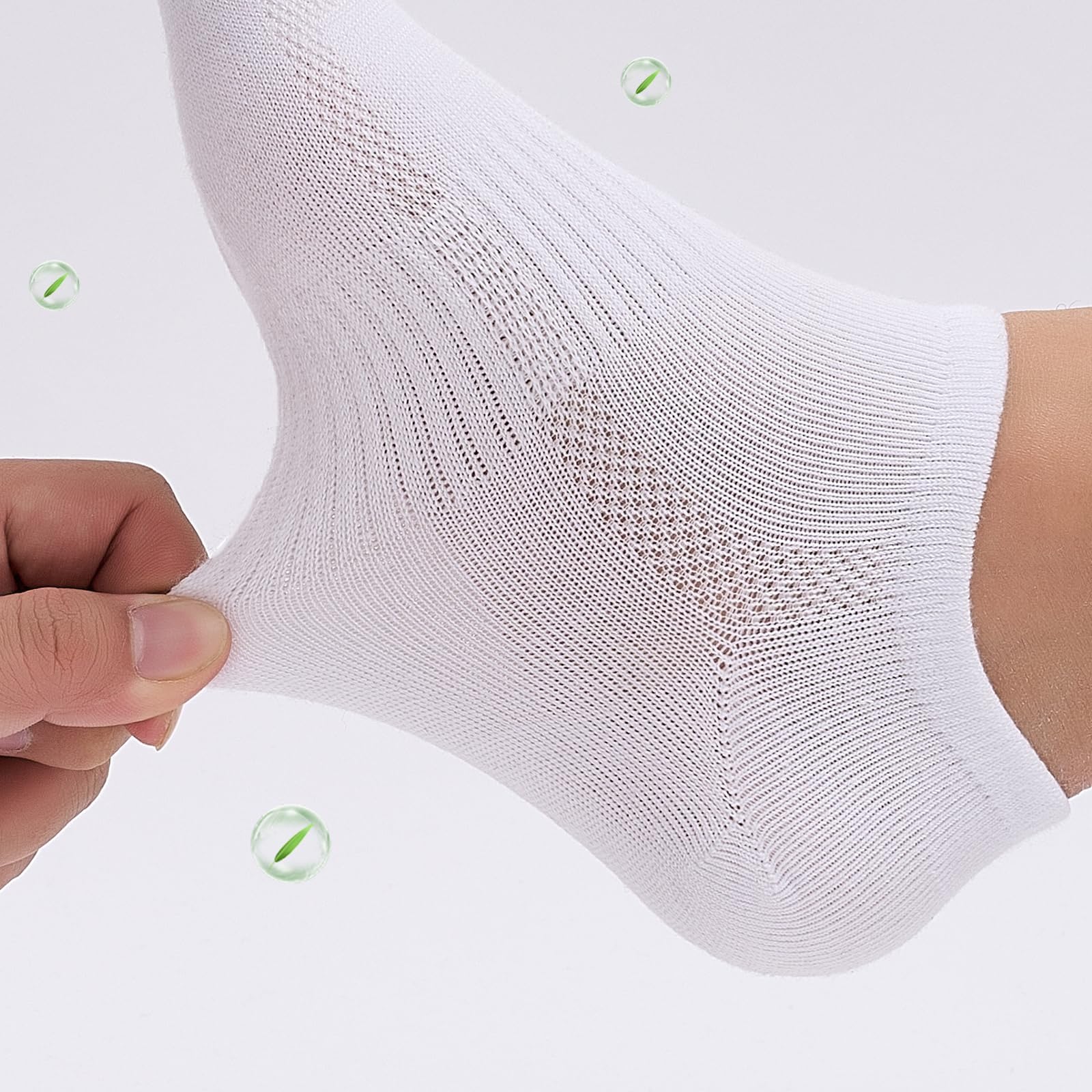 Calcetines deportivos de bambú transpirables para correr, 6 pares