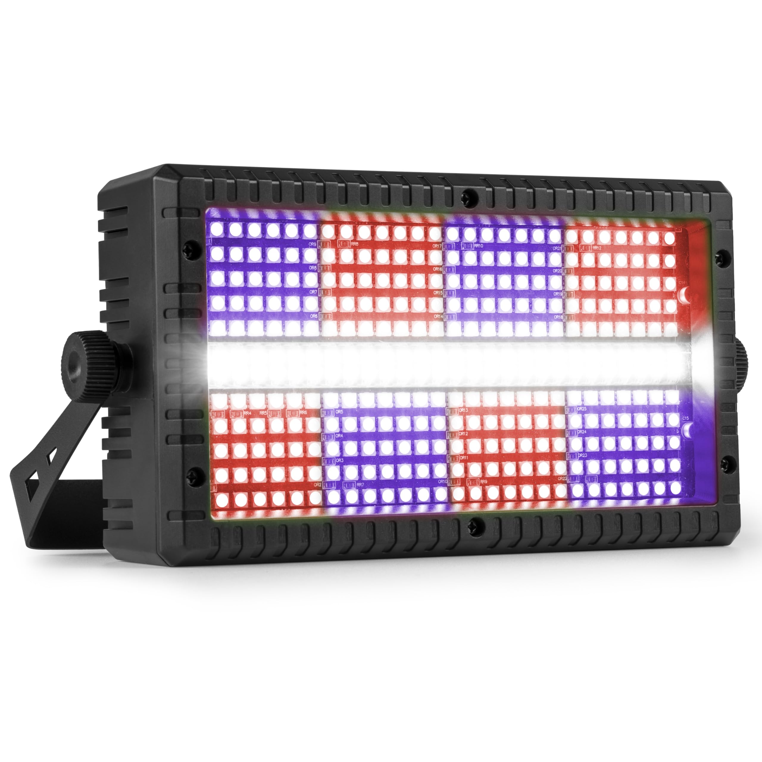 BeamZ BS336 - Stroboscope LED SMD Combo RGB+W 336 LED | Effet strobe + wash + blinder | DMX multi-zones | Éclairage pro DJ, bar & événement