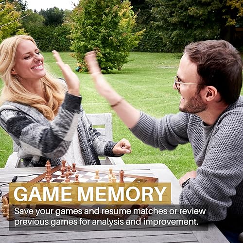 Miniatura 8 de Millennium Ordenador electrónico de ajedrez – oponente realista como humano, hermoso tablero de madera real, consejos útiles para todos los niveles