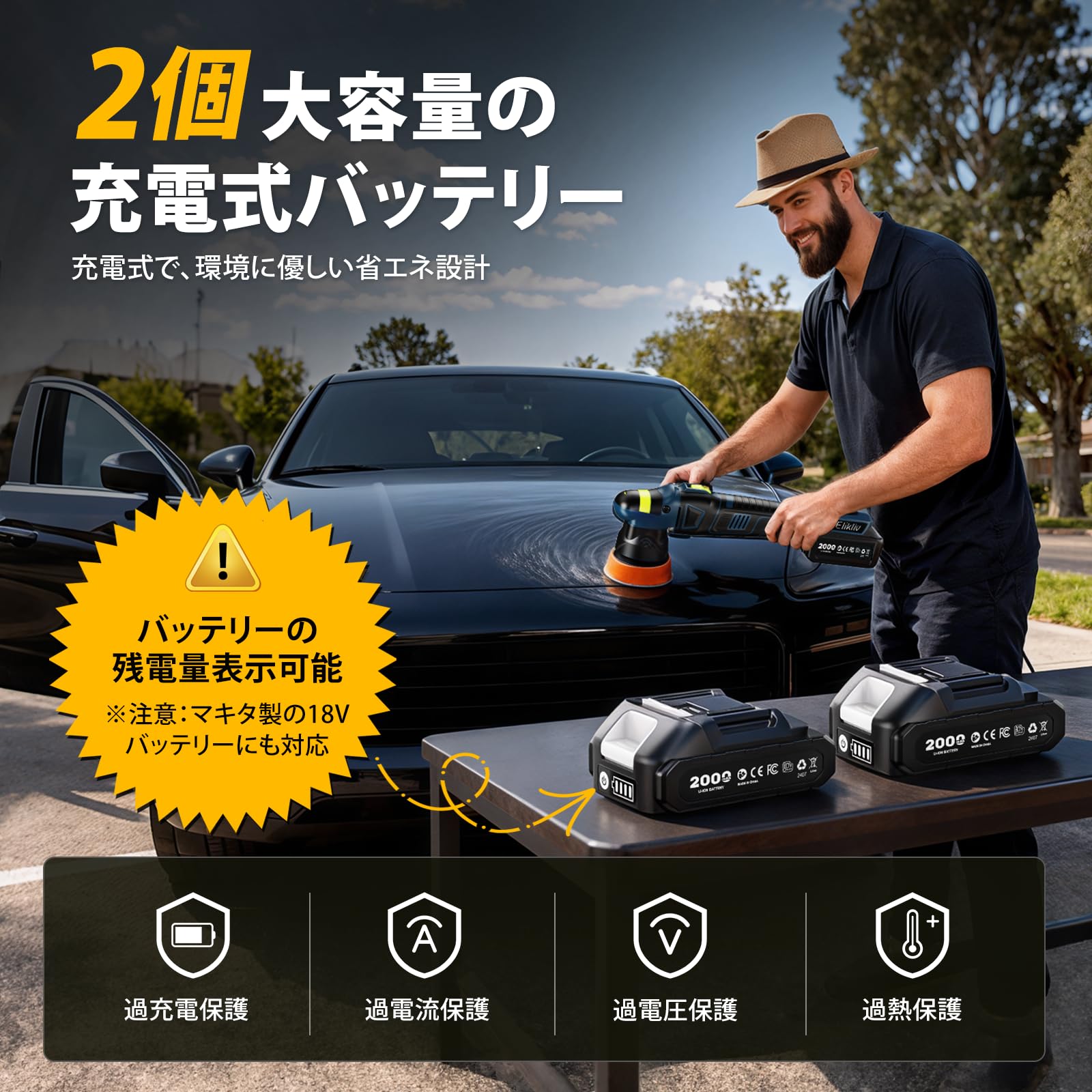 【2025年新型】Elikliv 電動ポリッシャー ポリッシャー 充電式 DXT Amazon | 【2025年新型】Elikliv 電動ポリッシャー ポリッシャー 充電