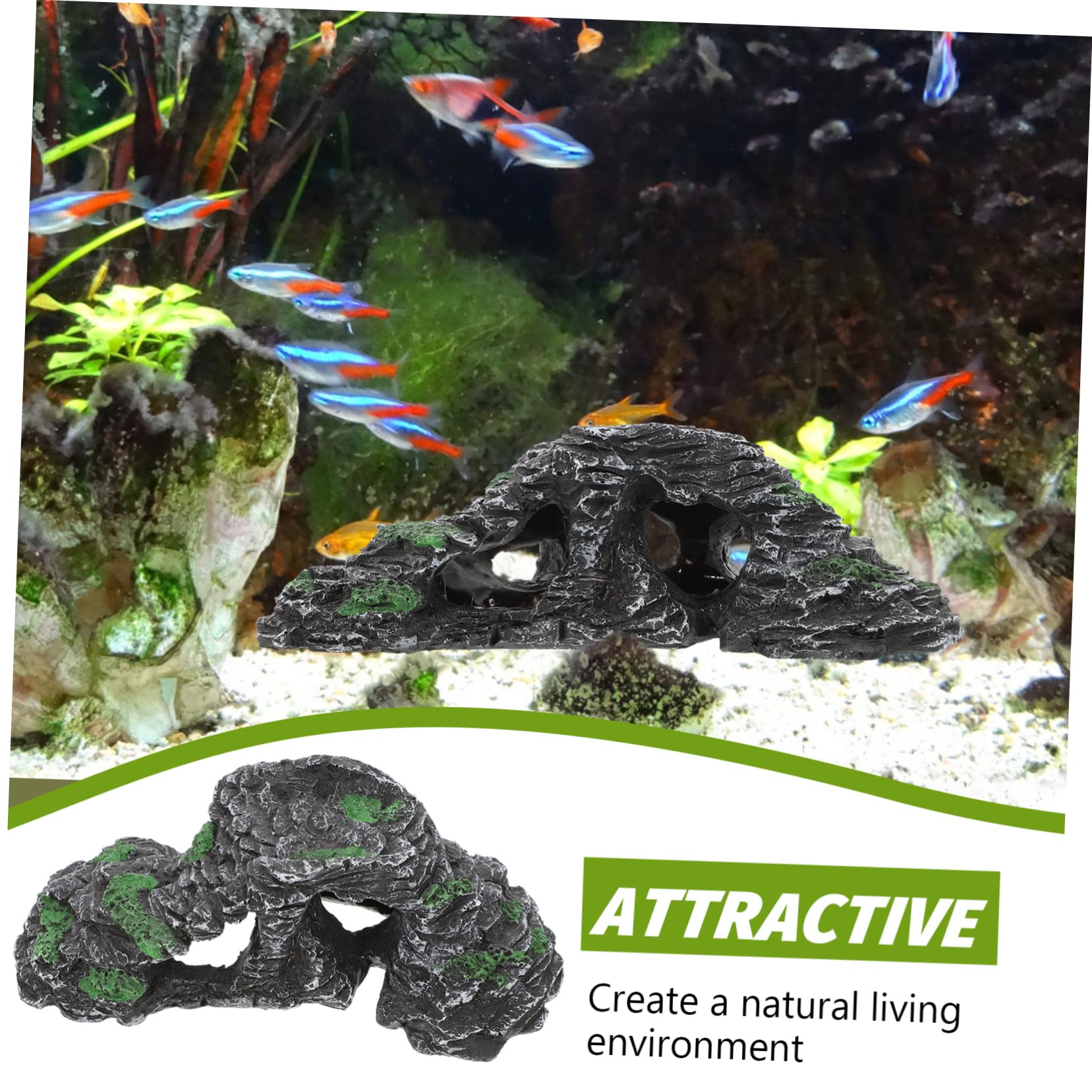 Turtle Platform BESPORTBLE Turtle Basking Platform – Resin Rock Terrace ...