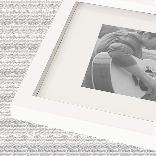 Miniatura 5 de Jerry & Maggie - Marco de fotos  Marco de placa universitaria - Combinación de decoración de pared - Marco de fotos de PVC blanco collage de galería