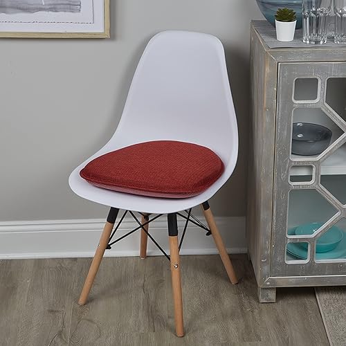 Miniatura 2 de Klear Vu Gripper - Cojín antideslizante para silla de mediados de siglo para comedor y cocina, relleno extragrueso, tela de tapicería Omega, juego