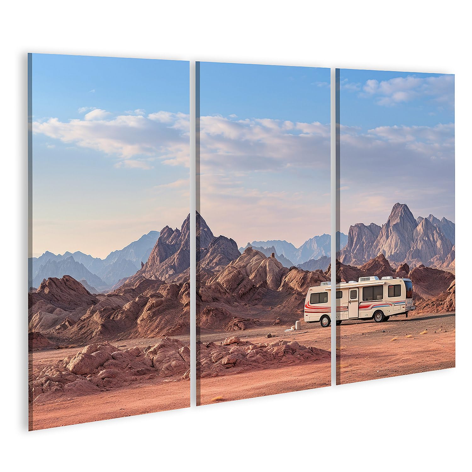 islandburner Quadro su tela camper parcheggiato in roccioso paesaggio mariano vista della O immagini murali poster