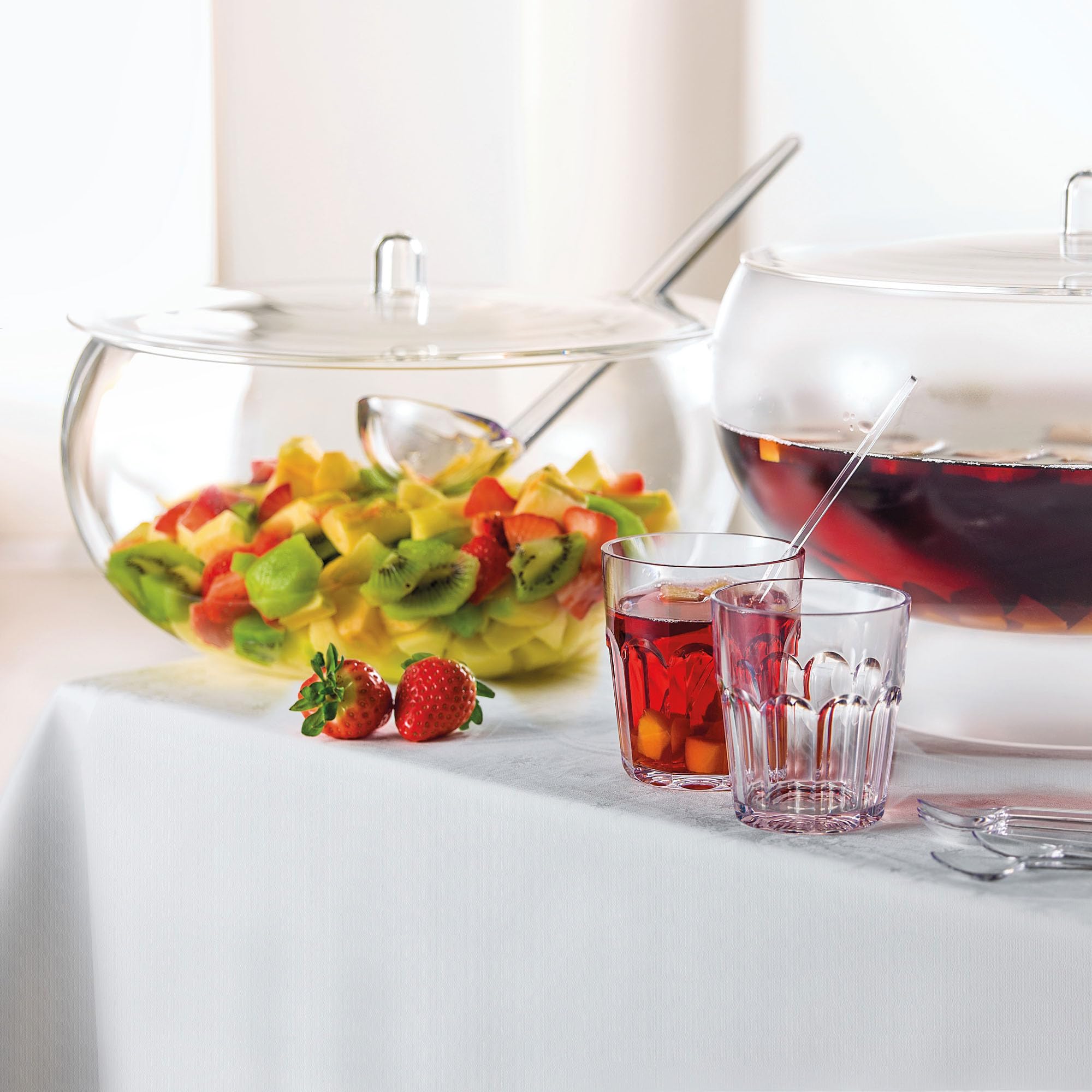 GUZZINI グッチーニ パンチボウル 32cm 蓋 レードル付 Amazon｜guzzini(グッチーニ) ボール クリアー ø33 x h23 cm レードル