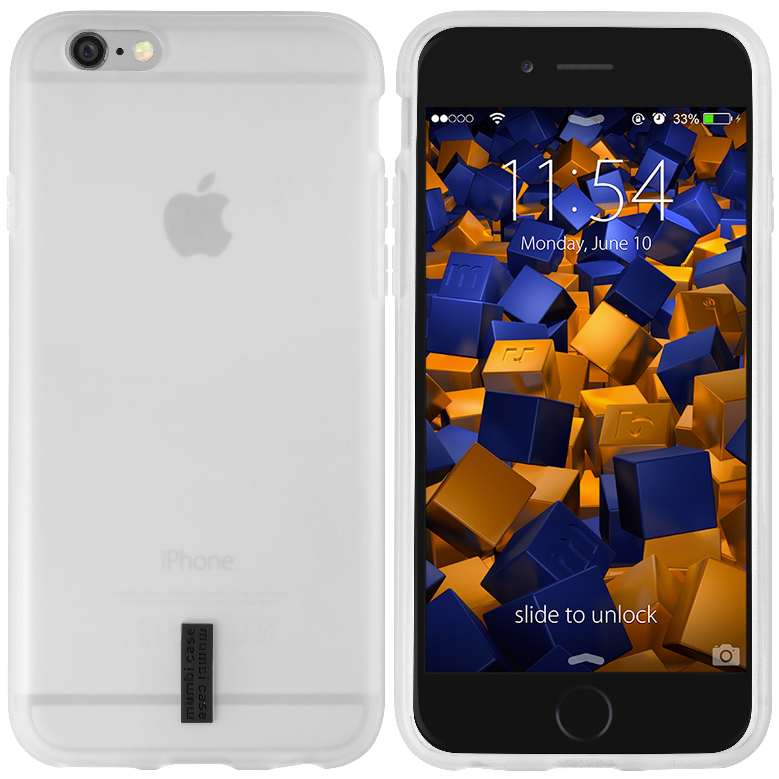 mumbi Custodia Compatibile con iPhone 6 / 6s Case Custodia per Cellulare, Bianco Trasparente