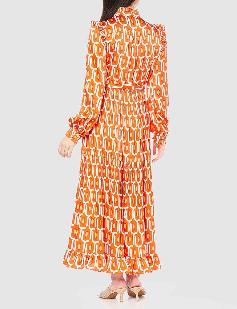 極美品✨ダブルスタンダードクロージング 幾何学プリントサテン