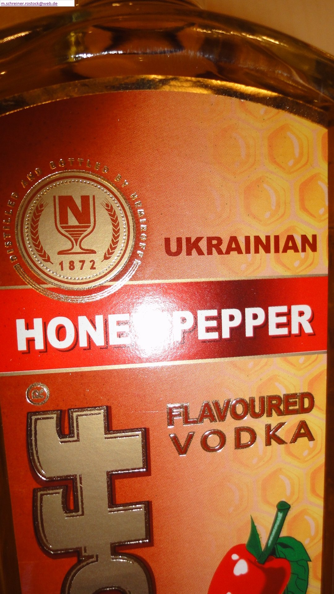 NEMIROFF Vodka Honey Pepper 1l 40%vol.