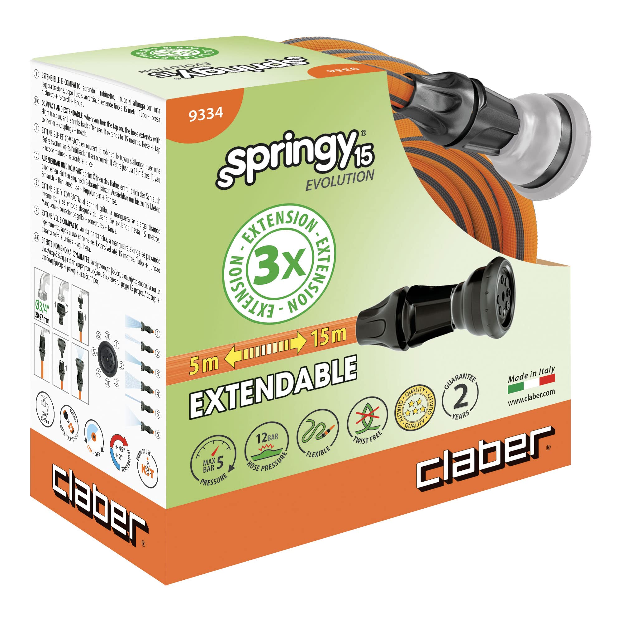 CLABER MANGUERA EXTENSIBLE Springy 15