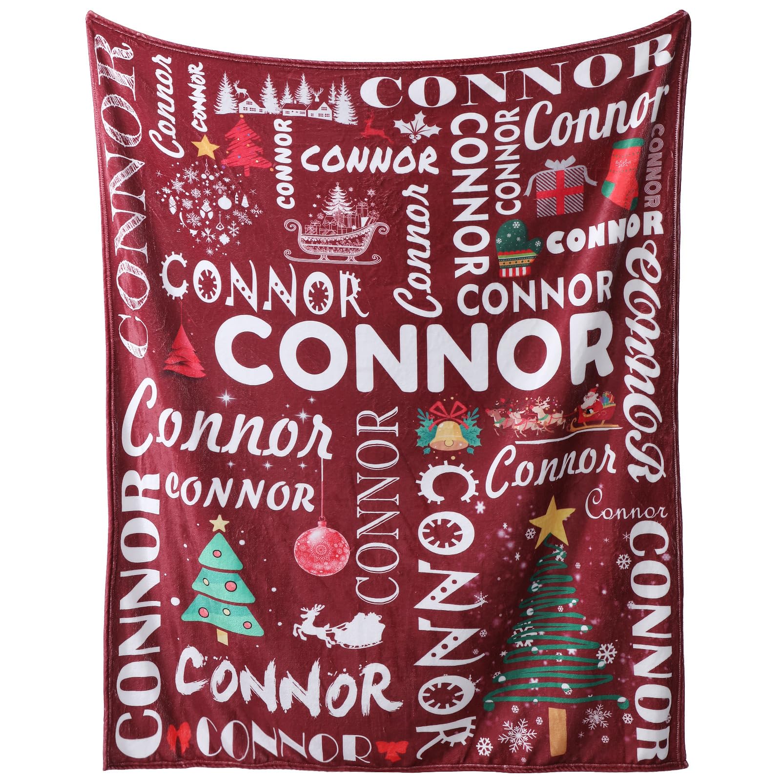 Greenyre Personalised Blanket for Baby Boy Girl, Custom Blankets with Names, Christams Blankets Throws Fleece Blanket Swaddle Blanket for Newborn, Personalized Gifts for Kids, New Mom, Baby Shower โ image 1