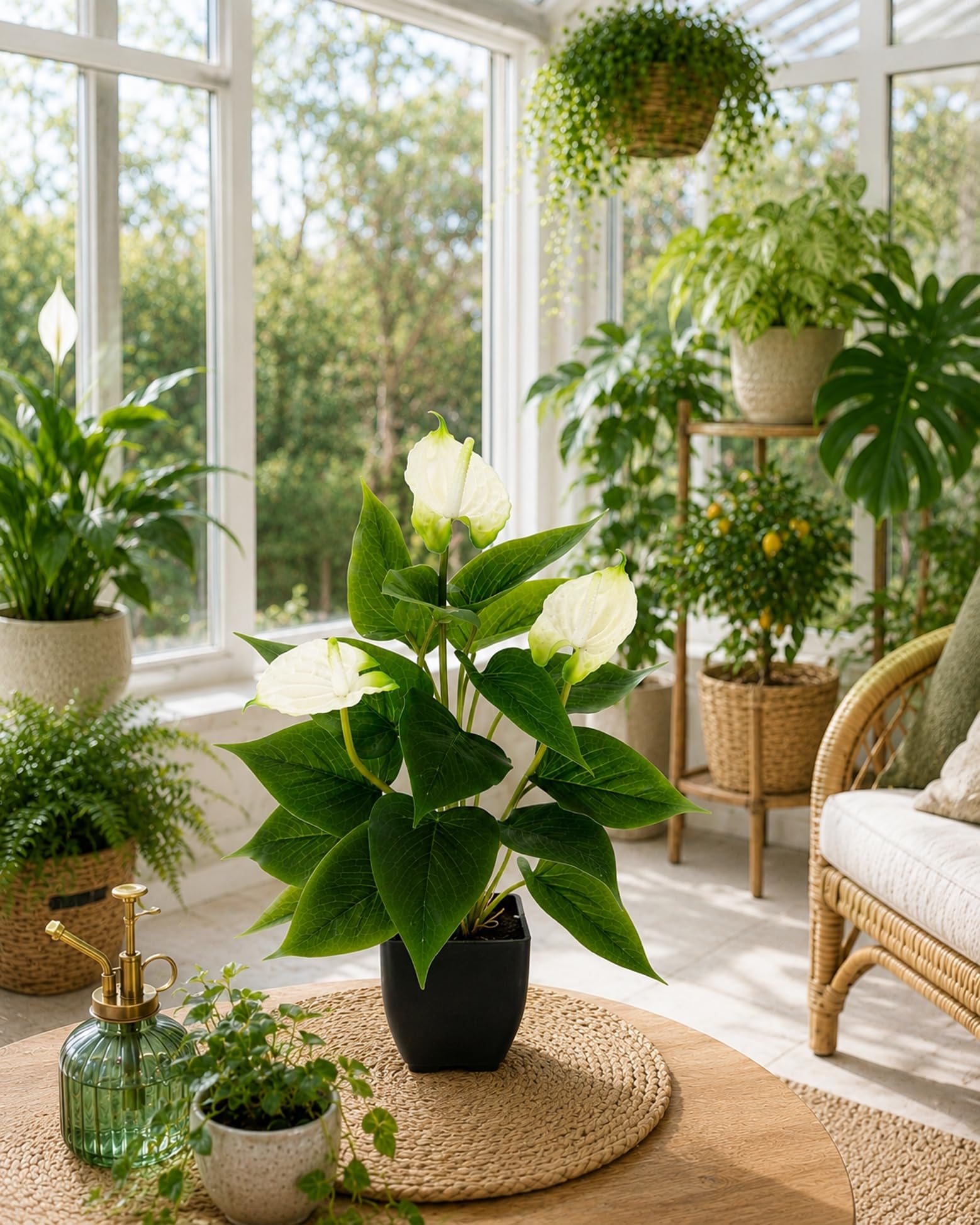 Amazon.de: Knstliche Anthurium Pflanze im Topf Anthurie Calla exotische  Flamingoblume exotische Blume mit weien Blten Flamingopflanze  Kunstpflanze Dekopflanze Kunstblume Deko Zimmerpflanze