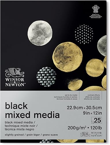 Miniatura 8 de Winsor & Newton Bloc de medios mixtos profesional, 7" x 10", 30 hojas, 250gsm, blanco