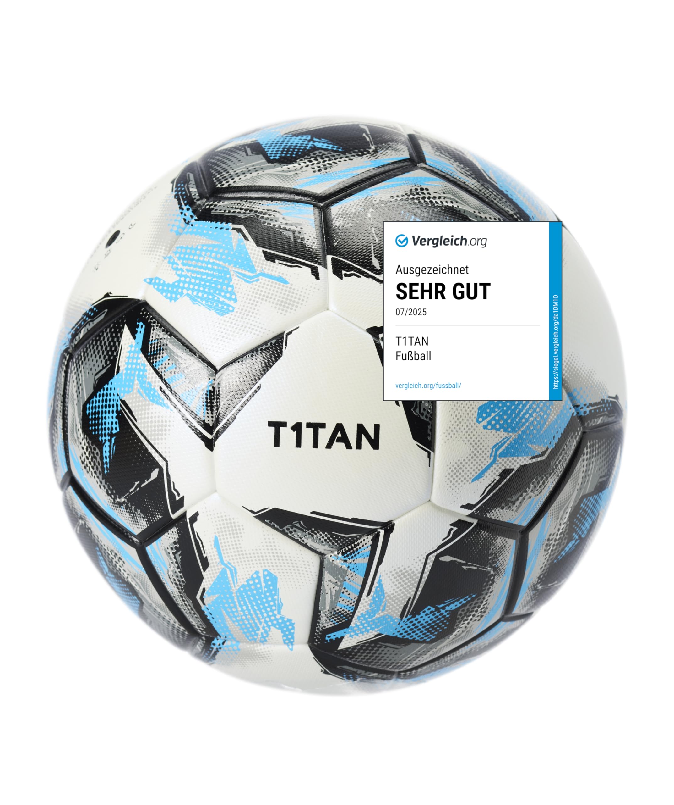 T1TAN Fussball Gr. 5 für Vereine - Matchball + Trainingsball Herren & Frauen Größe 5 - Thermobonded Spielball - nahtlos verklebt