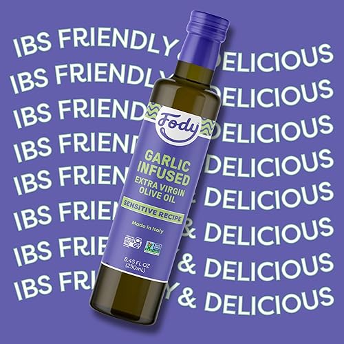 Vista 10 de Fody Foods Aceite de oliva virgen extra con infusión de ajo y chalota, 8.45 onzas (paquete de 2), bajo certificado FODMAP, apto para intestinos