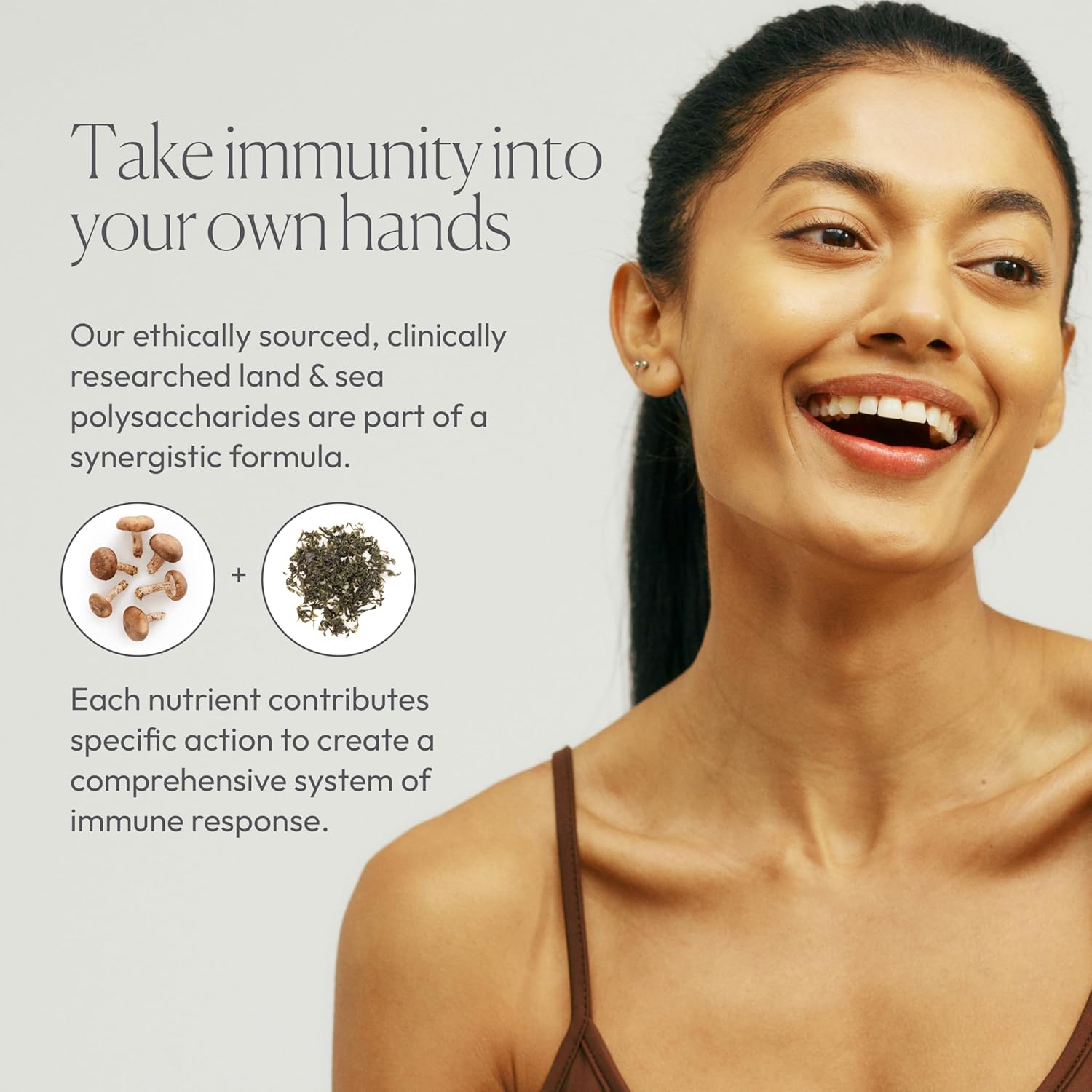 Simplix | Natural Supplement to Strengthen The Immune System | Respond to Outbreaks | Source of Highly Researched Mushroom & Seaweed Polysaccharides 60 Veggie Capsules (1 Pack) - Image 2