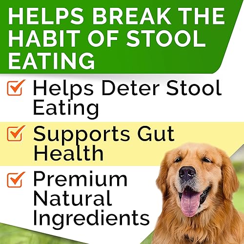 Miniatura 2 de STRELLALAB No Poo Chews para perros  Deja de comer caca de perro  Coprofagia y disuasorio para comer heces con probióticos, enzimas digestivas y