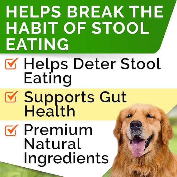 STRELLALAB No Poo Chews for Dogs - Coprophagia & Stool Eating Deterrent