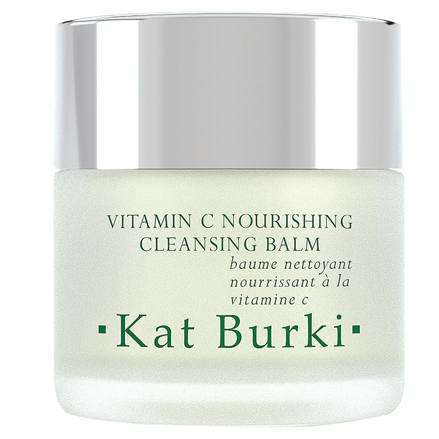 Kat Burki 8% Vitamin C Nourishing Cleansing Balm with KB5 Complex, Gentle Makeup Remover & Hydrating Facial Cleanser with Vitamin E, Rosehip & Avocado Oils 3.4 Fl Oz