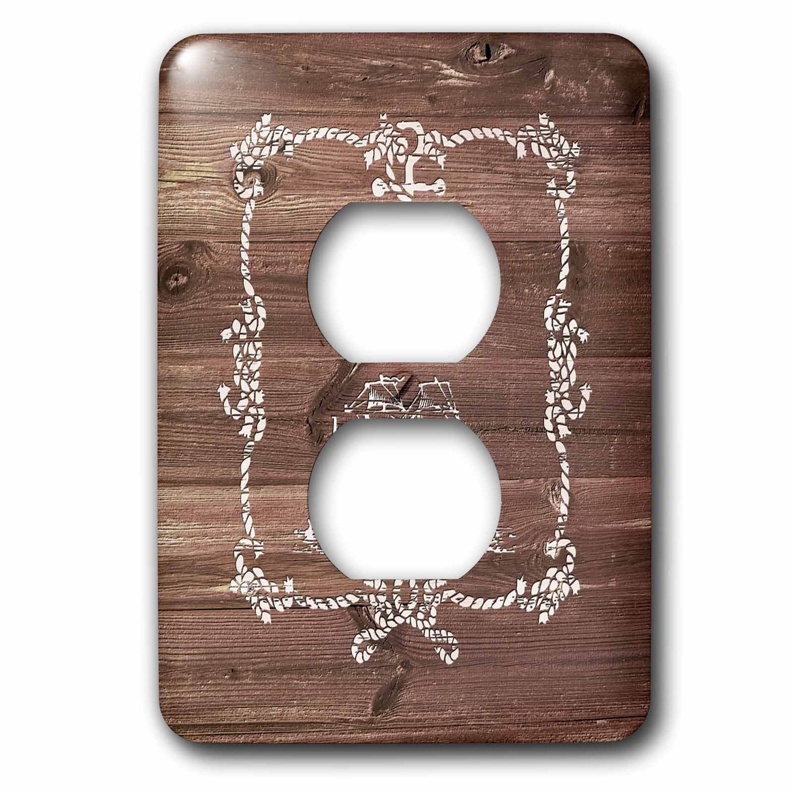 Couvercle de sortie 2 prises plaque murale double interrupteur 3dRose LSP_261835_6