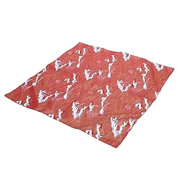 Cat Changing Pad, Waterproof Dirt Resistant Protective Soft Cat Bed Cover for Pet(Red Ocean Wave)