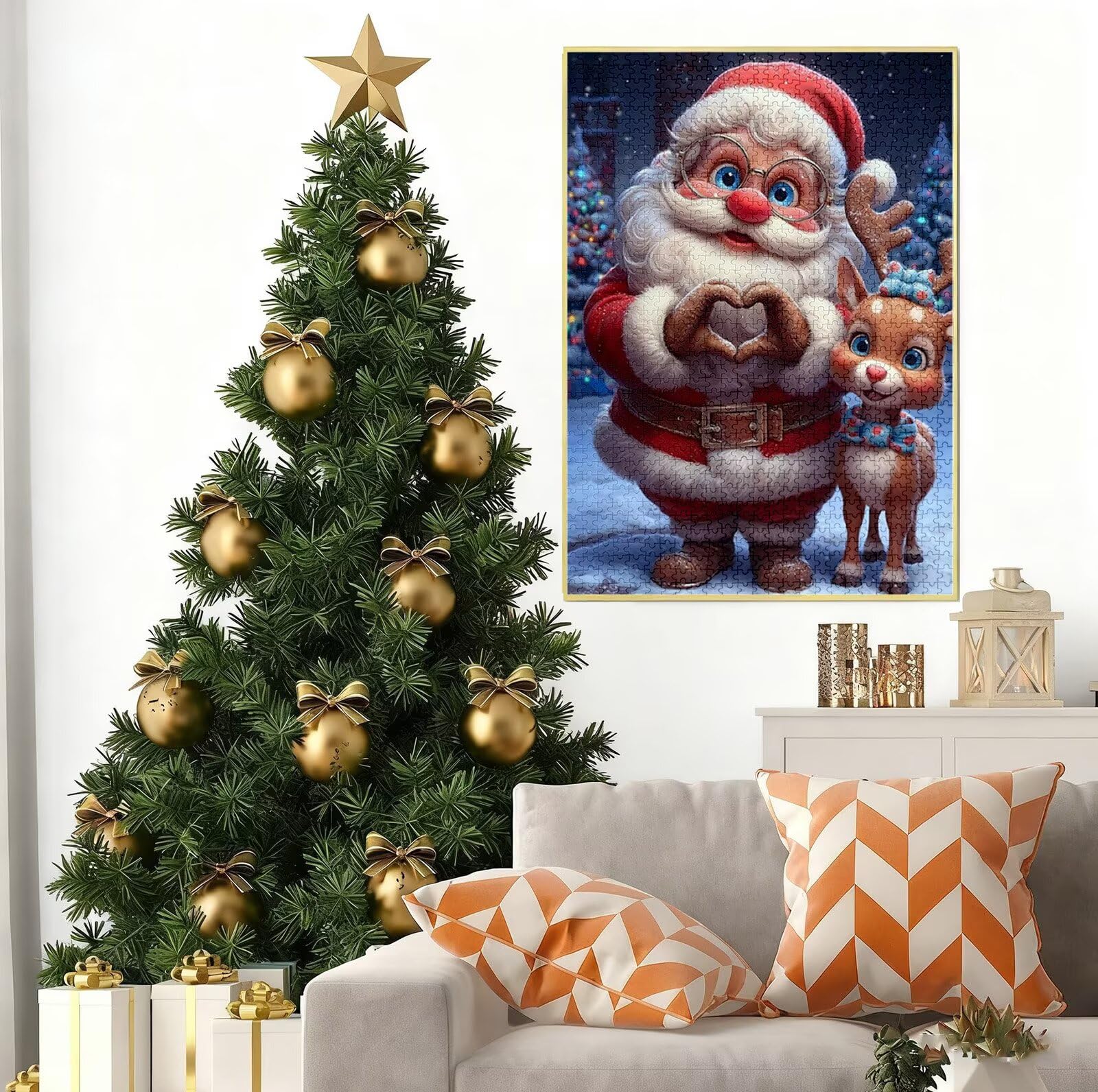 Puzzle 6000 Pezzi per Adulti Ragazzi, 3 4 5 Anni Puzzle Natale 6 7 8 Anni Giochi Educativi Sostenibili Con Motivi Per Adulti Da Gioco in Legno Di Alta Qualità Jigsaw Anziano per Gioco Familiare B-9000